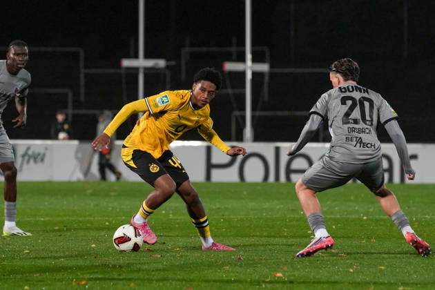 Friday, October 23, 2026 2026–2027 Season, Matchday 14, Regionalliga West at Rote Erde Stadium, Dortmund, Germany BV Borussia Dortmund U23 Bonner SC Enzo de Pina Duarte dos Santos BVB