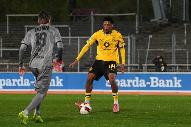 Friday, October 23, 2026 2026–2027 Season, Matchday 14, Regionalliga West at Rote Erde Stadium, Dortmund, Germany BV Borussia Dortmund U23 Bonner SC Enzo de Pina Duarte dos Santos BVB