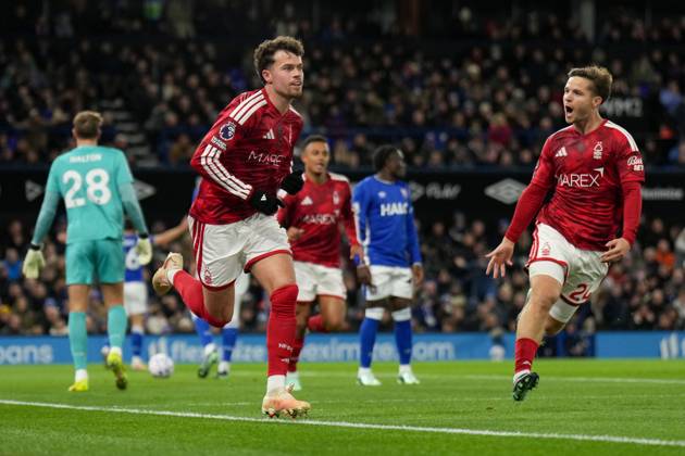 Neco Williams of Nottingham Forest celebrates their goal, 0-1 Ipswich Town v Nottingham Forest, Premier League, Football, Portman Road, Ipswich, UK - 23 Oct 2026Ipswich Portman Road United Kingdom EDITORIAL USE ONLY No use with unauthorised audio, video, data, fixture lists, club league logos or live services. Online in-match use limited to 120 images, no video emulation. No use in betting, games or single club league player publications.  Copyright: xJoexToth Shutterstockx 17231531i