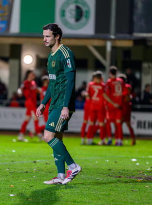 October 23, 2026 Soccer Season 2026–2027 Bavarian Regional League Matchday 04 SC Eltersdorf vs. SCE Quecken vs. FC Memmingen FCM xwoxzix Patrick Ort 14, SC Eltersdorf disappoints Disappointment on defense Goal celebration Cheers Joy after a goal Goal Shot on goal for the 0–1 by Philipp Kirsamer 9, FC Memmingen