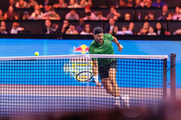 VIENNA, AUSTRIA - 23 OCTOBER 2026: Image shows Grigor Dimitrov (BUL) during Red Bull BassLine at Wiener Stadthalle on 23 10 2026 in Vienna, Austria. Austria Copyright: xFröhlichxPascalx