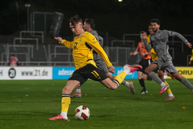 Friday, October 23, 2026 2026–2027 Season, Matchday 14, Regionalliga West at Rote Erde Stadium, Dortmund, Germany BV Borussia Dortmund U23 vs. Bonner SC Arne Wessels BVB