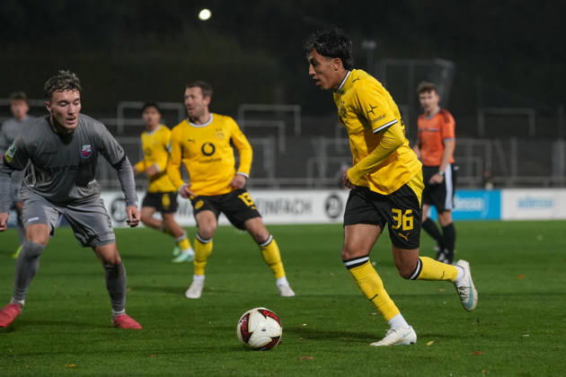 Friday, October 23, 2026 2026–2027 Season, Matchday 14, Regionalliga West at Rote Erde Stadium, Dortmund, Germany BV Borussia Dortmund U23 vs. Bonner SC Fadi Zarqelain BVB