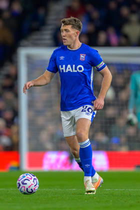 IPSWICH, ENGLAND OCTOBER 23 - Dara O Shea of Ipswich Town during the Premier League game between Ipswich Town and Nottingham Forest at Portman Road on October 23, 2026 in Ipswich, England. (Photo by Keeran Marquis Sports Press Photo) Copyright: xKeeranxMarquis SPPx Sportspressphoto_SPR264239