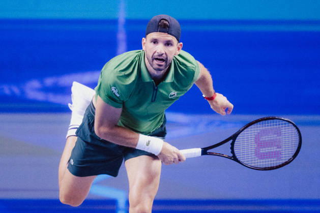TENNIS - ATP, Tennis Herren Erste Bank Open VIENNA,AUSTRIA,23.OCT.26 - TENNIS - ATP Tour, Erste Bank Open, Red Bull BassLine. Image shows Grigor Dimitrov (HUN).  GEPAxpictures xAlexanderxSolc