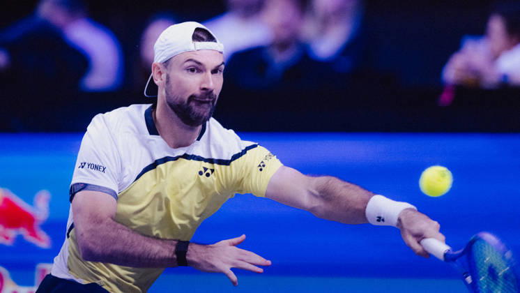 TENNIS - ATP, Tennis Herren Erste Bank Open VIENNA,AUSTRIA,23.OCT.26 - TENNIS - ATP Tour, Erste Bank Open, Red Bull BassLine. Image shows Jurij Rodionov (AUT).  GEPAxpictures xAlexanderxSolc