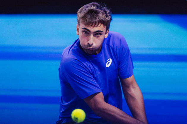 TENNIS - ATP, Tennis Herren Erste Bank Open VIENNA,AUSTRIA,23.OCT.26 - TENNIS - ATP Tour, Erste Bank Open, Red Bull BassLine. Image shows Daniel Merida (ESP).  GEPAxpictures xAlexanderxSolc