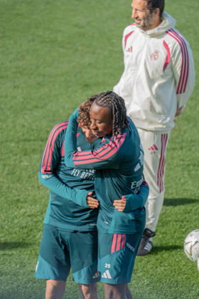 ESP Real Madrid Training Day: Yan Diomande of Real Madrid during the team s training session ahead of the Spanish League (LaLiga EA Sports) soccer match against FC Barcelona at the Real Madrid Sports Complex in Valdebebas, Madrid, on October 24, 2026, Spain, Madrid, Spain Copyright: xAgenciaxLOFx