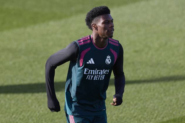 October 24, 2026, Madrid, Spain: Aurelien Tchouameni (Real Madrid CF) is seen in action during a training session on the eve of the LaLiga EA SPORTS 2026 2027 match between FC Barcelona, Barca and Real Madrid CF..Real Madrid CF is holding its final training session ahead of its tenth LaLiga game. Madrid Spain - ZUMAs197 20261024_aaa_s197_022 Copyright: xFedericoxTitonex