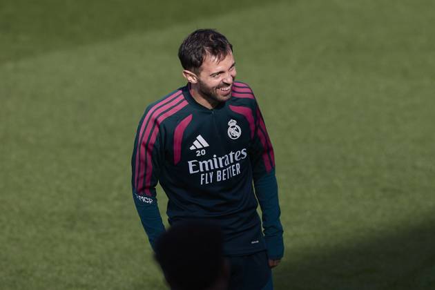 October 24, 2026, Madrid, Spain: Bernardo Silva (Real Madrid CF) is seen in action during a training session on the eve of the LaLiga EA SPORTS 2026 2027 match between FC Barcelona, Barca and Real Madrid CF..Real Madrid CF is holding its final training session ahead of its tenth LaLiga game. Madrid Spain - ZUMAs197 20261024_aaa_s197_026 Copyright: xFedericoxTitonex