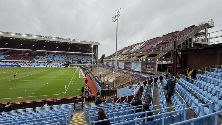 General view of the rebuilding of The North Stand at the Aston Villa v Manchester City EPL match, at Villa Park, Birmingham, UK on 24th October, 2026. 