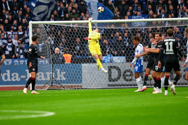 Jonas Kersken, Arminia Bielefeld, 01, GER, Hertha BSC vs. Arminia Bielefeld, 2. Bundesliga, 2026–27 season, Matchday 9, October 24, 2026 DFL regulations prohibit any use of photographs as image sequences and or quasi-video GER, Hertha BSC vs. Arminia Bielefeld, 2. Bundesliga, 2026–27 season, Matchday 9, October 24, 2026, Berlin Copyright: xClaudiusxRauch,xEibner-Pressefotox xClaudiusxRauchx EP_CRH