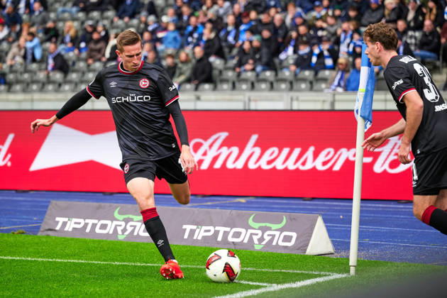 Marius Woerl, Arminia Bielefeld, 38, GER, Hertha BSC vs. Arminia Bielefeld, 2. Bundesliga, 2026–27 season, Matchday 9, October 24, 2026 DFL regulations prohibit any use of photographs as image sequences and or quasi-video GER, Hertha BSC vs. Arminia Bielefeld, 2. Bundesliga, 2026–27 season, Matchday 9, October 24, 2026, Berlin Copyright: xClaudiusxRauch,xEibner-Pressefotox xClaudiusxRauchx EP_CRH
