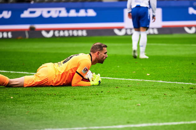 Marius Gersbeck, Hertha BSC, 35, GER, Hertha BSC vs. Arminia Bielefeld, 2. Bundesliga, 2026–27 season, Matchday 9, October 24, 2026 DFL regulations prohibit any use of photographs as image sequences and or quasi-video GER, Hertha BSC vs. Arminia Bielefeld, 2. Bundesliga, 2026–27 season, Matchday 9, October 24, 2026, Berlin Copyright: xClaudiusxRauch,xEibner-Pressefotox xClaudiusxRauchx EP_CRH