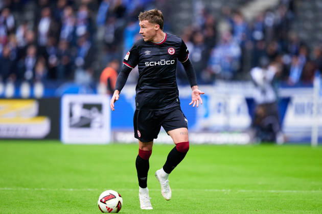 Joel Grodowski, Arminia Bielefeld, 11, GER, Hertha BSC vs. Arminia Bielefeld, 2. Bundesliga, 2026–27 season, Matchday 9, October 24, 2026 DFL regulations prohibit any use of photographs as image sequences and or quasi-video GER, Hertha BSC vs. Arminia Bielefeld, 2. Bundesliga, 2026–27 season, Matchday 9, October 24, 2026, Berlin Copyright: xClaudiusxRauch,xEibner-Pressefotox xClaudiusxRauchx EP_CRH