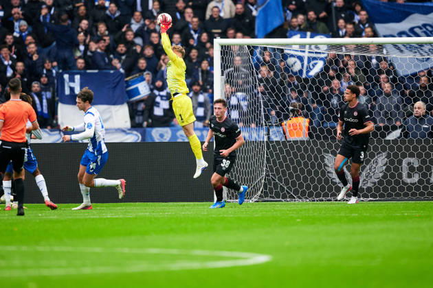 Jonas Kersken, Arminia Bielefeld, 01, GER, Hertha BSC vs. Arminia Bielefeld, 2. Bundesliga, 2026–27 season, Matchday 9, October 24, 2026 DFL regulations prohibit any use of photographs as image sequences and or quasi-video GER, Hertha BSC vs. Arminia Bielefeld, 2. Bundesliga, 2026–27 season, Matchday 9, October 24, 2026, Berlin Copyright: xClaudiusxRauch,xEibner-Pressefotox xClaudiusxRauchx EP_CRH