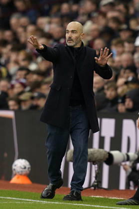 Birmingham, England, 24th October 2026. Enzo Maresca head coach of Manchester City during the Aston Villa vs Manchester City Premier League match at Villa Park, Birmingham. Picture credit should read: Andrew Yates Sportimage EDITORIAL USE ONLY. No use with unauthorised audio, video, data, fixture lists, club league logos or live services. Online in-match use limited to 120 images, no video emulation. No use in betting, games or single club league player publications. SPI_036_AY_Villa_Man_City SPI-5099-0036