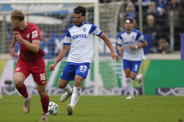 October 24, 2026, Hänsch Arena, Meppen, GER, 3rd Division, Matchday 11: SV Meppen vs. Würzburger Kickers, Stefan Rankic, SV Meppen 33. DFL regulations prohibit any use of photographs as image sequences and or quasi-video. Meppen, Lower Saxony, Hänsch Arena