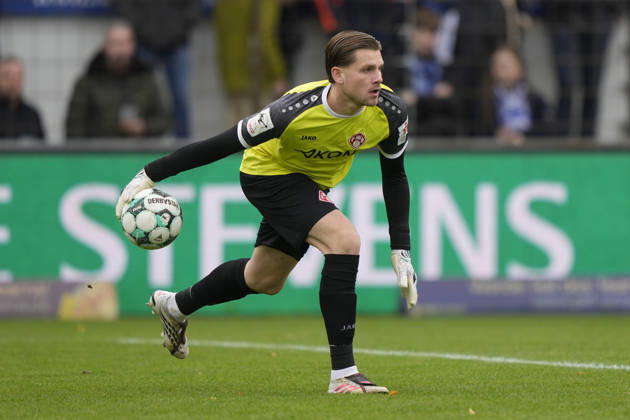 October 24, 2026, Hänsch Arena, Meppen, GER, 3rd Division, Matchday 11: SV Meppen vs. Würzburger Kickers, Goalkeeper Marko Rajkovacic, Würzburger Kickers 33. DFL regulations prohibit any use of photographs as image sequences and or quasi-video. Meppen, Lower Saxony, Hänsch Arena