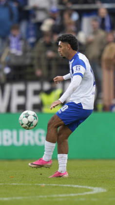 October 24, 2026, Hänsch Arena, Meppen, GER, 3rd Division, Matchday 11: SV Meppen vs. Würzburger Kickers, Kasra Ghawilu, SV Meppen 10. DFL regulations prohibit any use of photographs as image sequences and or quasi-video. Meppen, Lower Saxony, Hänsch Arena