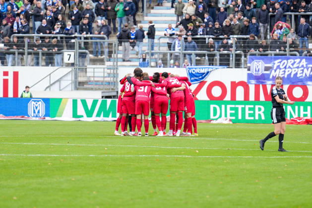 Germany Soccer 3rd Division 2026–2027, Matchday 11: SV Meppen vs. FC Würzburger Kickers at Emslandstadion, Meppen—Team Photo Copyright: xTillxvanxDorstenx