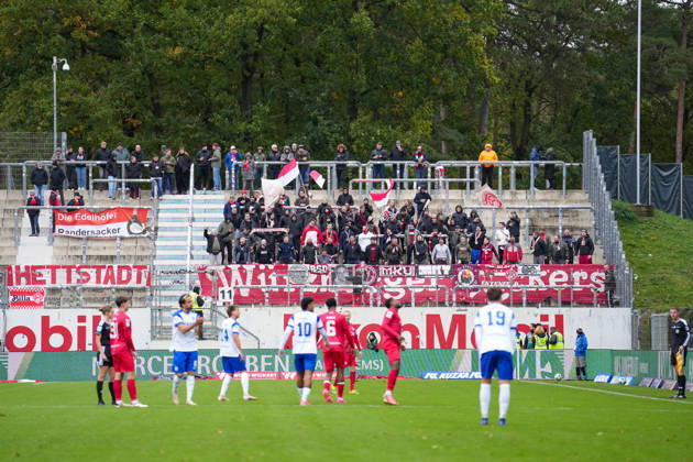 Germany Soccer 3rd Division 2026–2027, Matchday 11: SV Meppen vs. FC Würzburger Kickers at Emslandstadion, Meppen; Würzburg Fans Copyright: xTillxvanxDorstenx