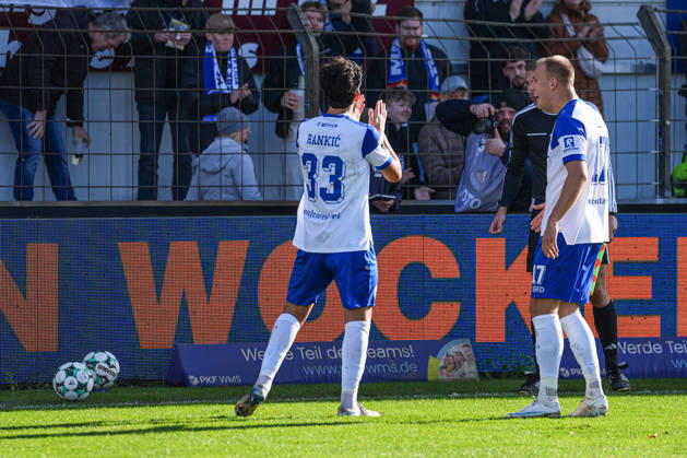 German Soccer, 3rd Division, Matchday 11, Hänsch Arena, Emslandstadion, Meppen, Emsland District, Lower Saxony, SV Meppen vs. FC Würzburger Kickers; Stefan Rankic (SV Meppen) scored the 2-0 goal in the 39th minute Copyright: xMichelxWittex