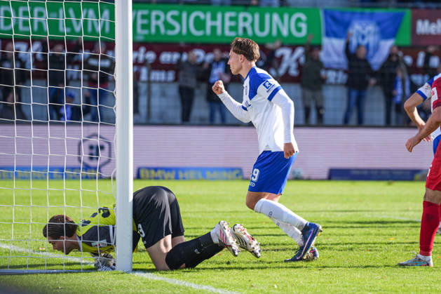 German Soccer, 3rd Division, Matchday 11, Hänsch Arena, Emslandstadion, Meppen, Emsland District, Lower Saxony, SV Meppen vs. FC Würzburger Kickers; Stefan Rankic (SV Meppen) scored the 2-0 goal in the 39th minute Copyright: xMichelxWittex