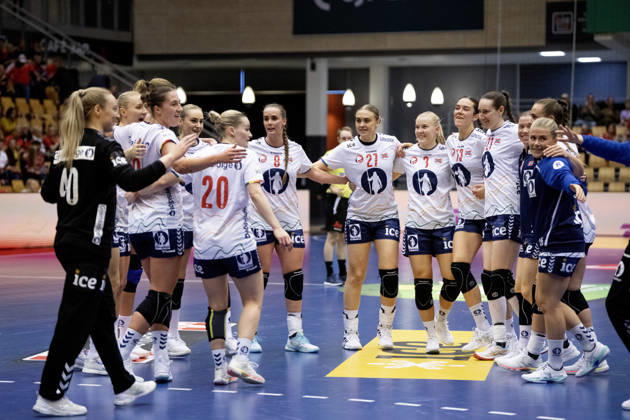 DENMARK Golden League Women s Handball Norway Netherlands Norwegian players celebrate after their victory in the women s Golden League handball match between Norway and the Netherlands at SJF Bank Arena in Odense on Saturday, October 24, 2026. Photo: Bo Amstrup, Ritzau Scanpix, Odense, Denmark, Mors  Copyright: BoxAmrstrupx xRitzauxScanpix BoxAmstrupx spdk20261024-150912-L