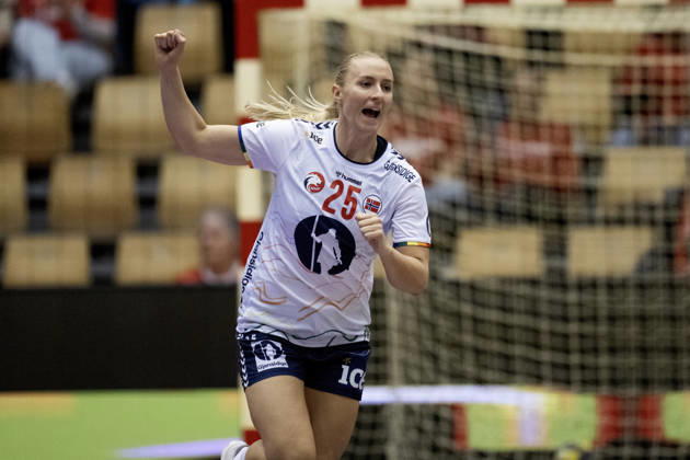 DENMARK Golden League Women s Handball Norway Netherlands Norway s Henny Reistad reacts after scoring during the women s Golden League handball match between Norway and the Netherlands at SJF Bank Arena in Odense on Saturday, October 24, 2026. Photo by Bo Amstrup, Ritzau Scanpix, Odense, Denmark, Mors  Copyright: BoxAmrstrupx xRitzauxScanpix BoxAmstrupx spdk20261024-151529-L