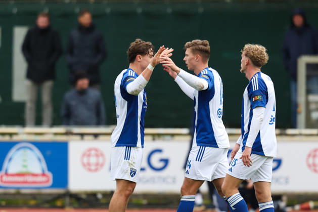 October 24, 2026, Soccer, Men s, Regionalliga Nord, Matchday 15, SV Werder Bremen II vs. BSV Kickers Emden: Luc Ihorst celebrates the 1-2 goal; BSV Kickers Emden, 14