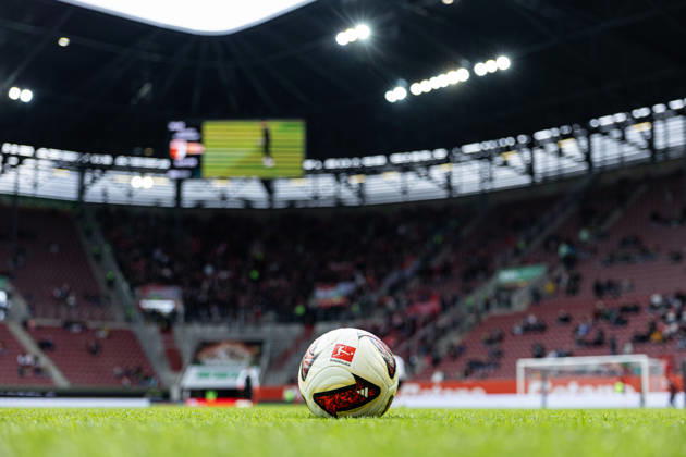 Germany: FC Augsburg vs. Union Berlin, Bundesliga 1, Matchday 7, 2026–27 Season, WWK Arena Augsburg, Adidas Bundesliga Match Ball, Augsburg, WWK Arena, Bavaria, Germany Copyright: xBenedictxChristx