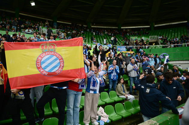 ESP LaLiga EA Sports: Racing Santander vs. RCD Espanyol—Espanyol fans during the LaLiga EA Sports match between Racing Santander and RCD Espanyol, played at Campos de Sport de El Sardinero Stadium in Cantabria on October 24, 2026, in Spain. Spanish Soccer Copyright: xAgenciaxLOFx