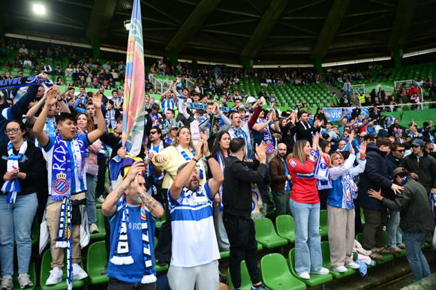 ESP LaLiga EA Sports: Racing Santander vs. RCD Espanyol—Espanyol fans during the LaLiga EA Sports match between Racing Santander and RCD Espanyol, played at Campos de Sport de El Sardinero Stadium in Cantabria on October 24, 2026, in Spain. Spanish Soccer Copyright: xAgenciaxLOFx
