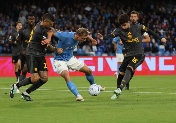 Serie A championship football match - 2026 27: Napoli vs Roma Rasmus Hojlund OF SSC Napoli during the football match on 24 10 2026 part of the 2026 27 Italian Serie A championship held in Naples at the Stadio Diego Armando Maradona between SSC Napoli and AS Roma NAPOLI stadio Diego Armando Maradona CAMPANIA ITALIA Copyright: xFABIOxSASSO FPAxFabioxSassox Napoli Roma2026_10_24Fabio Sasso0311