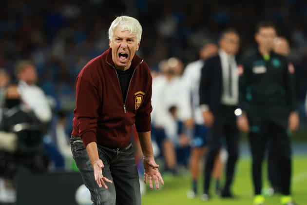 Roma’s head coach Gian Piero Gasperini during the Serie A soccer match between Napoli and Roma at the Diego Armando Maradona Stadium in Naples, southern italy - Saturday , October 24, 2026. - Soccer .  Copyright: xAlessandroxGarofalo LaPressex