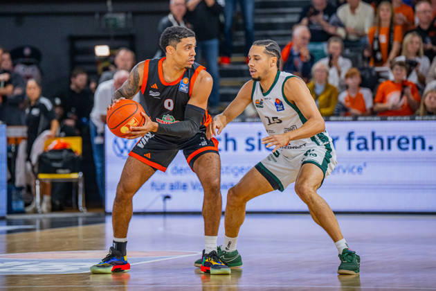 1st Basketball Bundesliga, easyCredit BBL, 2026–2027 Season, Men s Division, Regular Season, Matchday 6, October 24, 2026, RASTA Vechta vs. VET CONCEPT Gladiators Trier D Mitrik Trice 0 RASTA Vechta vs. Jordan Roland 15 VET CONCEPT Gladiators Trier Vechta RASTA Dome Lower Saxony Germany