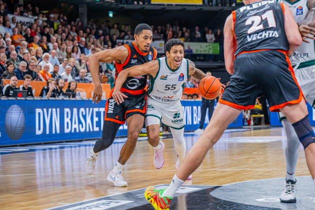 1st Basketball Bundesliga, easyCredit BBL, 2026–2027 Season, Men s Division, Regular Season, Matchday 6, October 24, 2026, RASTA Vechta vs. VET CONCEPT Gladiators Trier, Eli Brooks 55, VET CONCEPT Gladiators Trier in action, Vechta, RASTA Dome, Lower Saxony, Germany