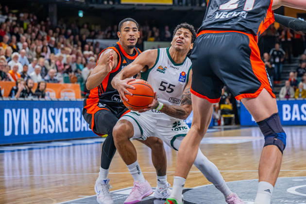 1st Basketball Bundesliga, easyCredit BBL, 2026–2027 Season, Men s Division, Regular Season, Matchday 6, October 24, 2026, RASTA Vechta vs. VET CONCEPT Gladiators Trier, Eli Brooks 55, VET CONCEPT Gladiators Trier in action, Vechta, RASTA Dome, Lower Saxony, Germany