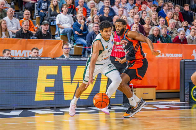 1st Basketball Bundesliga, easyCredit BBL, 2026–2027 Season, Men s Division, Regular Season, Matchday 6, October 24, 2026, RASTA Vechta vs. VET CONCEPT Gladiators Trier, Eli Brooks 55, VET CONCEPT Gladiators Trier in action, Vechta, RASTA Dome, Lower Saxony, Germany