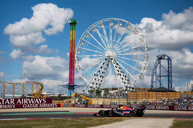 F1 - UNITED STATES GRAND PRIX 2026 03 VERSTAPPEN Max (nld), Red Bull Racing Ford RB22, action during the 2026 Formula 1 United States Grand Prix, 18th round of the 2026 Formula One World Championship, WM, Weltmeisterschaft from October 23 to 25, 2026 on the Circuit of the America, in Austin, Texas, United States of America -  Copyright: xEricxAlonsox