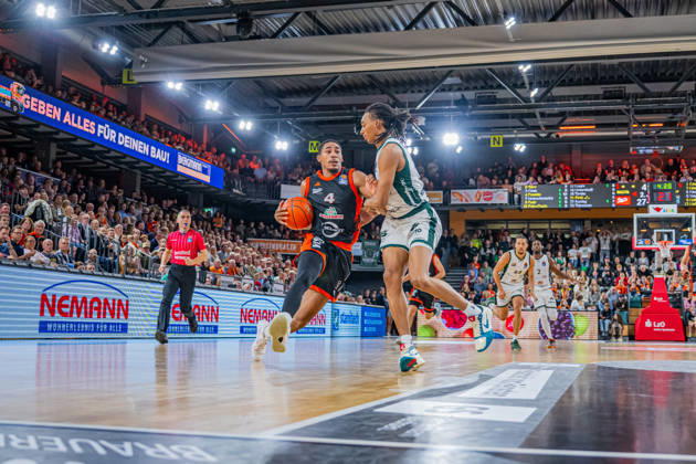 1st Basketball Bundesliga, easyCredit BBL, 2026–2027 Season, Men s Division, Regular Season, Matchday 6, October 24, 2026, RASTA Vechta vs. VET CONCEPT Gladiators Trier, Armaan Franklin 4, RASTA Vechta in action, Vechta, RASTA Dome, Lower Saxony, Germany