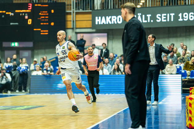 Simon Krajcovic, Hakro Merlins Crailsheim, 55, GER, Hakro Merlins Crailsheim vs. Eisbären Bremerhaven, Basketball, 2nd Basketball Bundesliga ProA, Men s, Matchday 6, 2026–2027 Season, October 24, 2026, GER, Hakro Merlins Crailsheim vs. Eisbären Bremerhaven, Basketball, 2nd Basketball Bundesliga ProA, Men, Matchday 6, 2026–2027 Season, October 24, 2026, Ilshofen Copyright: xEibner-Pressefoto ChristianxLangx EP_CLG