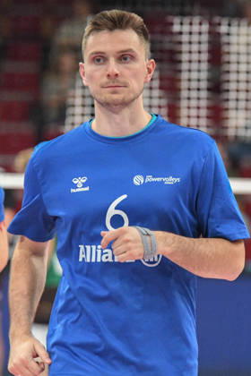 Troy Arthur Gooch, Powervolleys Düren, 6 during warm-ups, single frame, action, October 24, 2026, Düren, Germany, volleyball, Men s Bundesliga 1, regular season, SWD Powervolleys Düren vs. WWK Volleys Munich xmhx