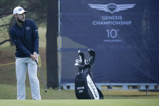 October 25, 2026, Cheonan, Chungnam, SOUTH KOREA: Oct 25, 2026-Cheonan, South Korea-Rocco REPETTO TAYLOR of Spain action on 1th Green during a DP World Tour Genesis Championship Final Round at Woo Jeong Hills CC in Cheonan, South Korea. DP Tour Genesis Championship Final Round  - ZUMAr168 20261025_aap_r168_005 Copyright: xRyuxSeung-Ilx