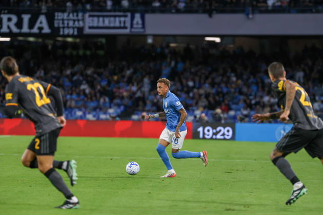 October 24, 2026, Napoli, Campania, ITALIA: Noa Lang OF SSC Napoli during the football match on 24 10 2026Ã¢â‚¬part of the 2026 27 Italian Serie A championshipÃ¢â‚¬held in Naples at the Stadio Diego Armando Maradona between SSC Napoli and AS Roma Napoli ITALIA - ZUMAs236 20261024_aap_s236_057 Copyright: xFabioxSassox