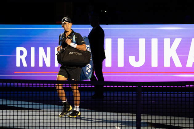 BASEL, SWITZERLAND, OCTOBER 25 — Rinky Hijikata of Australia before Day 2 of the Swiss Indoors Basel at St. Jakobshalle on October 25, 2026, in Basel, Switzerland Copyright: xJustPictures.ch PascalxvonxBürenx jp-en-EuSpIm-Pavo_Fotografie-731843
