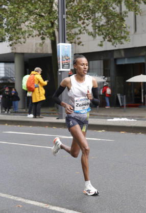 October 25, 2026 Track and Field 43rd Mainova Frankfurt Marathon: Zeineba Yimer Worku of Ethiopia was the fastest woman with a time of 2:19:45 in Frankfurt am Main, Hesse, Germany
