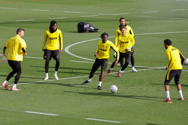 October 25, 2026, xgrfx, Soccer, Bundesliga 1, Borussia Dortmund Training: Patrick Drewes, Carney Chukwuemeka, Joane Gadou, Borussia Dortmund, Dortmund