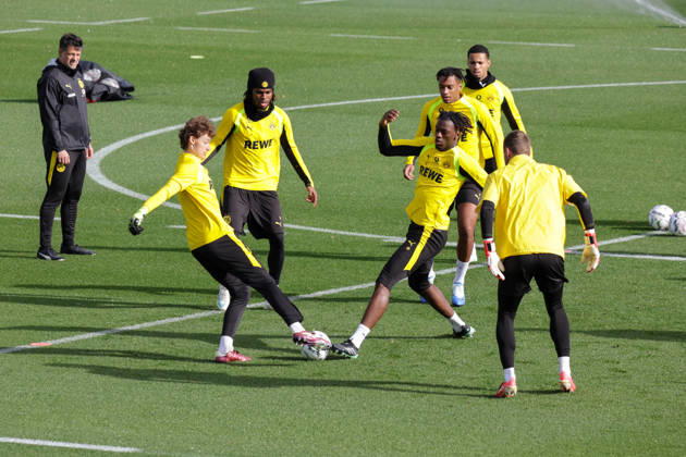 October 25, 2026, xgrfx, Soccer, Bundesliga 1, Borussia Dortmund Training: Silas Ostrzinski, Carney Chukwuemeka, Joane Gadou, Borussia Dortmund, Dortmund